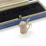 Sterling Silver Beer Lidded Stein Tankard Charm Pendant Vintage c1970