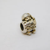 Sterling Silver Father Christmas Santa Charm Bead For Bracelet Vintage c2000