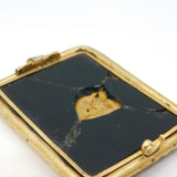 19th Century Yellow Metal Micro Mosaic Doves of Pliny Pendant AF Antique c1860