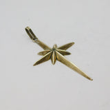 Sterling Silver Mexican Cross With Star Studio Pendant Vintage c1970s
