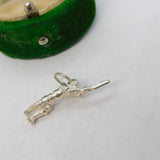Sterling Silver Cricket Batsman Charm Pendant Vintage c1970