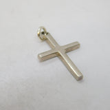 Sterling Silver Cross Charm Pendant Vintage c1970s
