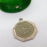 Sterling Silver St Christopher Travel Charm Pendant Vintage c1970
