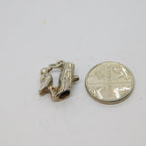 Sterling Silver Bird On Branch Charm Pendant Vintage c1970