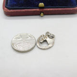 Sterling Silver Good Luck Horseshoe Charm Pendant Vintage c1970