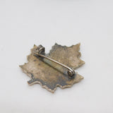 Sterling Silver Enamel 'Canadian Curlers Visit to Scotland' Brooch Vintage 1950