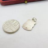 Sterling Silver and Enamel Great Yarmouth Shield Charm Pendant Vintage c1970