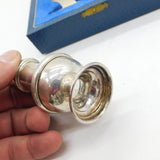 Boxed Sterling Silver Pair of Salt & Pepper Shakers Vintage 1961 Birmingham