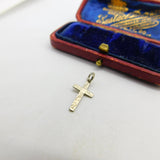 Sterling Silver Essential Crucifix Cross Charm Pendant Vintage c1970