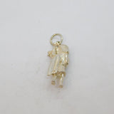 Sterling Silver Piper With Bagpipes Charm Pendant Vintage c1970s