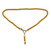 Victorian Gold Plated Honeycomb Link Watch Chain Antique c1880