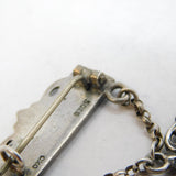 Norwegian .830 Silver Pillarguri Mythical Brooch Pin Antique c1930 Art Deco
