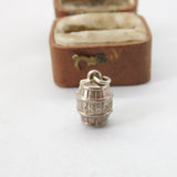 Sterling Silver XXX Whisky Barrel Charm Pendant Vintage c1970