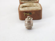 Sterling Silver XXX Whisky Barrel Charm Pendant Vintage c1970