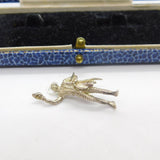 Sterling Silver Handsome Matador Charm Pendant Vintage c1970