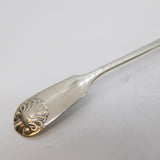 Victorian Sterling Silver Mustard Spoon Antique 1855 Newcastle Provincial