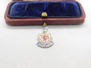 Sterling Silver & Enamel Scotland Charm Pendant Vintage c1970