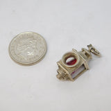 Sterling Silver Ships Lantern Charm Pendant Vintage c1970