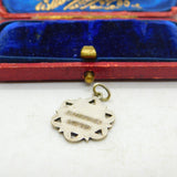 White Metal St Catherines Lowton School Charm Pendant Vintage c1970