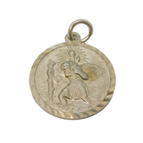 Georg Jensen Sterling Silver St Christopher Charm Pendant Vintage c1970
