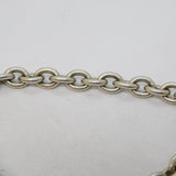 Sterling Silver Chunky Cable Link Chain Bracelet Vintage c1970 19cm Length
