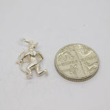 Sterling Silver Archer With Bow & Arrow Charm Pendant Vintage c1970