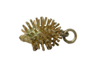 Sterling Silver Hedgehog Charm Pendant Vintage c1970