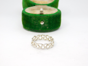 Sterling Silver Braided Band Ring Vintage c1970 Size L 1/2