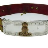Victorian Sterling Silver Anglo-Indian Officers Military Crossbelt Antique 1898