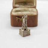 Sterling Silver Blackpool Tower Charm Pendant Vintage c1970