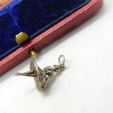 Sterling Silver Ballerina Charm Pendant Vintage c1970