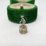Sterling Silver Royal Crown Charm Pendant Vintage c1970