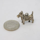 Sterling Silver Westie Terrier Dog Charm Pendant Vintage c1970s