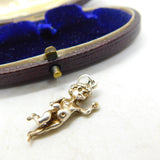 Sterling Silver Cupid Cherub Charm Pendant Vintage c1970