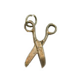 Sterling Silver Scissors Form Charm Pendant Vintage c1970s