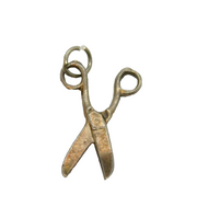 Sterling Silver Scissors Form Charm Pendant Vintage c1970s