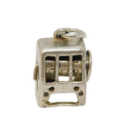 Sterling Silver Slot Machine Charm Pendant Vintage c1970