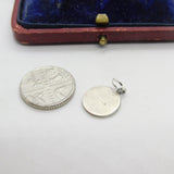 Sterling Silver St Christopher Travel Charm Pendant Vintage c1970