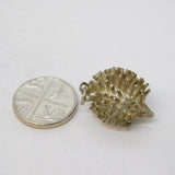 Sterling Silver Prickly Hedgehog Charm Pendant Vintage c1970