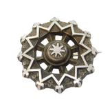 Victorian Sterling Silver Mourning Brooch Pin Antique 1896 Birmingham