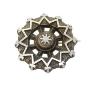Victorian Sterling Silver Mourning Brooch Pin Antique 1896 Birmingham
