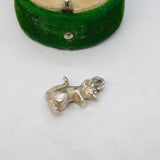 Sterling Silver Mouse Charm Pendant Vintage c1970