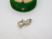 Sterling Silver Mouse Charm Pendant Vintage c1970