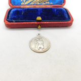 Sterling Silver St Christopher Travel Saint Charm Pendant Vintage c1970