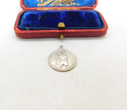 Sterling Silver St Christopher Travel Saint Charm Pendant Vintage c1970