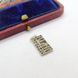 Sterling Silver Mathmatical Abacus Charm Pendant Vintage c1970