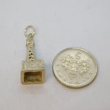 Sterling Silver Eiffel Tower Charm Pendant Vintage c1970