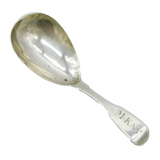 George III Sterling Silver Fiddle Pattern Tea Caddy Spoon Antique 1820 London
