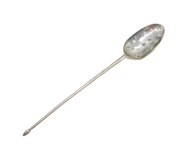 George III Sterling Silver Pierced Mote Spoon Antique c1770 London