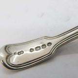 Victorian Sterling Silver Shell Bowl Tea Caddy Spoon Antique 1844 London